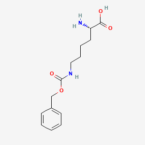 (S)-2-Amino-6-(((benzyloxy)carbonyl)amino)hexanoic acid chemical structure (CAS 1155-64-2)