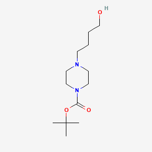 tert-Butyl 4-(4-hydroxybutyl)piperazine-1-carboxylate chemical structure (CAS 1155269-82-1)
