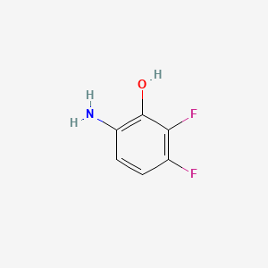 6-Amino-2,3-difluorophenol chemical structure (CAS 115551-33-2)