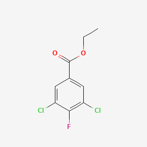 Ethyl 3,5-dichloro-4-fluorobenzoate chemical structure (CAS 115551-95-6)