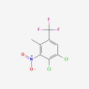 3,4-Dichloro-2-nitro-6-(trifluoromethyl)toluene chemical structure (CAS 115571-66-9)