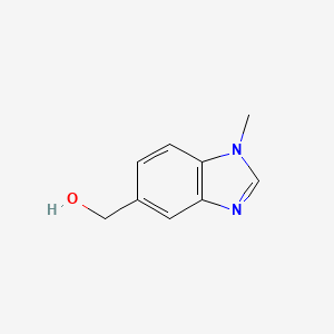 (1-Methyl-1H-benzo[d]imidazol-5-yl)methanol chemical structure (CAS 115576-91-5)