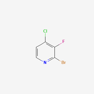 2-Bromo-4-chloro-3-fluoropyridine chemical structure (CAS 1155847-42-9)