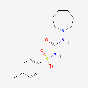 N-(Azepan-1-ylcarbamoyl)-4-methylbenzenesulfonamide chemical structure (CAS 1156-19-0)