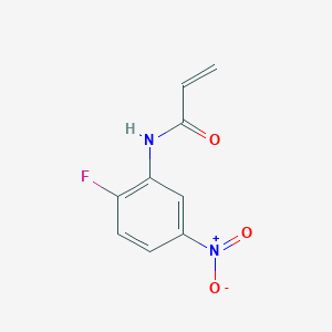 N-(2-Fluoro-5-nitrophenyl)acrylamide chemical structure (CAS 1156158-72-3)
