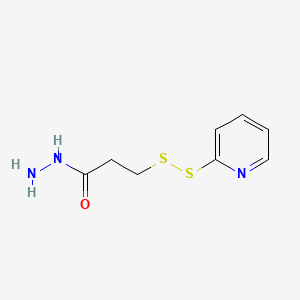 3-(Pyridin-2-yldisulfanyl)propanehydrazide chemical structure (CAS 115616-51-8)
