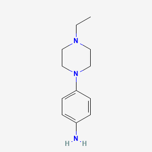 4-(4-Ethylpiperazin-1-yl)phenylamine chemical structure (CAS 115619-01-7)
