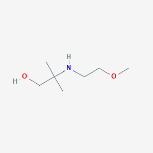 2-[(2-Methoxyethyl)amino]-2-methylpropan-1-ol chemical structure (CAS 1156380-97-0)