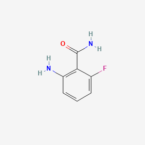 2-Amino-6-fluorobenzamide chemical structure (CAS 115643-59-9)
