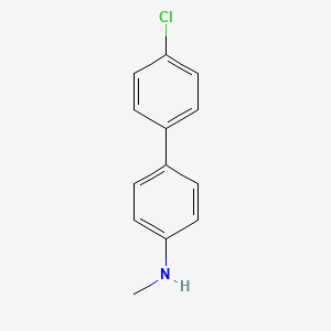 4'-Chloro-N-methyl-[1,1'-biphenyl]-4-amine chemical structure (CAS 115647-48-8)
