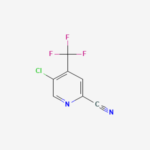 5-Chloro-4-(trifluoromethyl)picolinonitrile chemical structure (CAS 1156542-28-7)