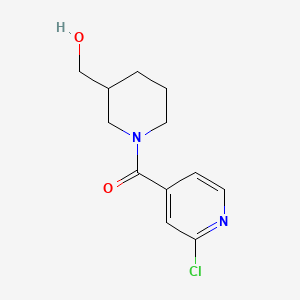 (2-Chloropyridin-4-yl)(3-(hydroxymethyl)piperidin-1-yl)methanone chemical structure (CAS 1156800-32-6)