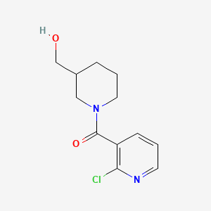 (2-Chloropyridin-3-yl)(3-(hydroxymethyl)piperidin-1-yl)methanone chemical structure (CAS 1156804-89-5)