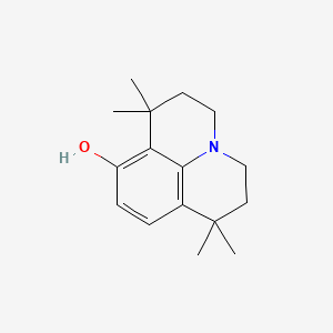 1,1,7,7-Tetramethyl-1,2,3,5,6,7-hexahydropyrido[3,2,1-ij]quinolin-8-ol chemical structure (CAS 115704-83-1)
