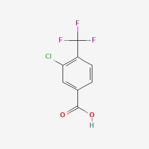 3-Chloro-4-(trifluoromethyl)benzoic acid chemical structure (CAS 115754-20-6)