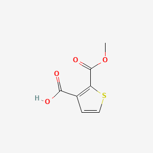 2-(Methoxycarbonyl)thiophene-3-carboxylic acid chemical structure (CAS 115777-72-5)
