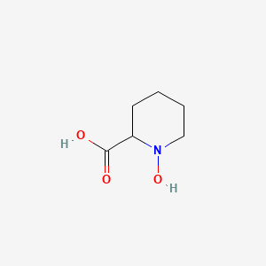 1-Hydroxypiperidine-2-carboxylic acid chemical structure (CAS 115819-92-6)