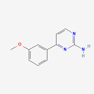 2-Amino-4-(3-methoxyphenyl)pyrimidine chemical structure (CAS 1158235-36-9)