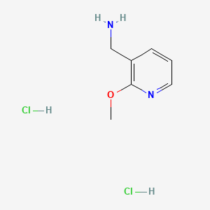 (2-Methoxypyridin-3-yl)methanamine dihydrochloride chemical structure (CAS 1158447-85-8)