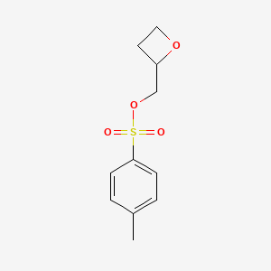 Oxetan-2-ylmethyl 4-methylbenzenesulfonate chemical structure (CAS 115845-51-7)