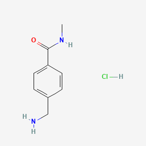 4-(Aminomethyl)-N-methylbenzamide hydrochloride chemical structure (CAS 1158467-80-1)