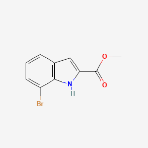 Methyl 7-bromo-1H-indole-2-carboxylate chemical structure (CAS 1158503-82-2)