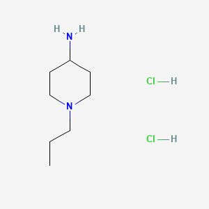 1-Propylpiperidin-4-amine dihydrochloride chemical structure (CAS 1158561-84-2)