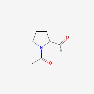 1-Acetylpyrrolidine-2-carbaldehyde chemical structure (CAS 115859-55-7)