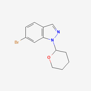 6-Bromo-1-(tetrahydro-2H-pyran-2-yl)-1H-indazole chemical structure (CAS 1158680-88-6)