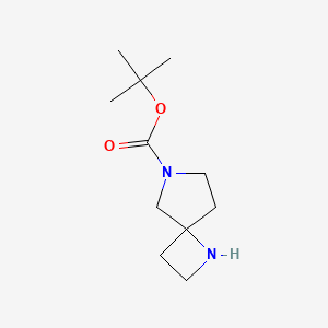 tert-Butyl 1,6-diazaspiro[3.4]octane-6-carboxylate chemical structure (CAS 1158749-79-1)