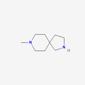 8-Methyl-2,8-diazaspiro[4.5]decane chemical structure (CAS 1158750-98-1)