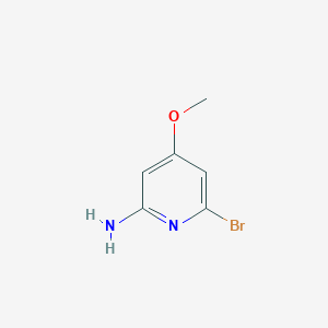 6-Bromo-4-methoxypyridin-2-amine chemical structure (CAS 1158786-59-4)