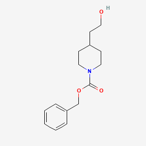 Benzyl 4-(2-hydroxyethyl)piperidine-1-carboxylate chemical structure (CAS 115909-91-6)