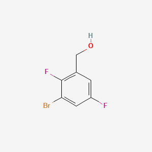 (3-Bromo-2,5-difluorophenyl)methanol chemical structure (CAS 1159186-56-7)