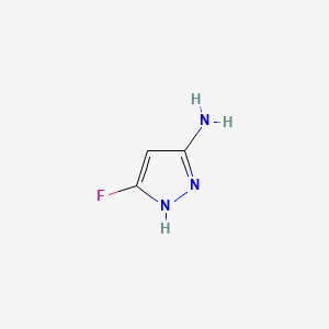 5-Fluoro-1H-pyrazol-3-amine chemical structure (CAS 1159196-53-8)