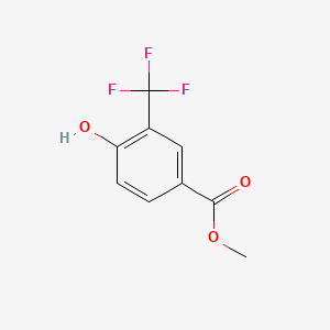 Methyl 4-hydroxy-3-(trifluoromethyl)benzoate chemical structure (CAS 115933-50-1)