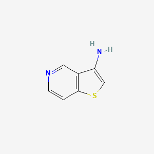 Thieno[3,2-c]pyridin-3-amine chemical structure (CAS 1159511-16-6)