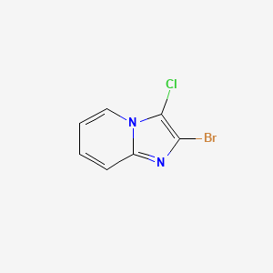 2-Bromo-3-chloroimidazo[1,2-a]pyridine chemical structure (CAS 1159511-19-9)