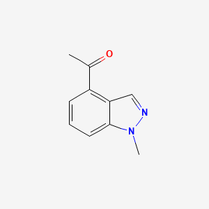 1-(1-Methyl-1H-indazol-4-yl)ethanone chemical structure (CAS 1159511-23-5)