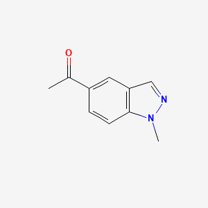 1-(1-Methyl-1H-indazol-5-yl)ethanone chemical structure (CAS 1159511-24-6)