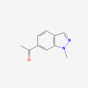 1-(1-Methyl-1H-indazol-6-yl)ethanone chemical structure (CAS 1159511-25-7)