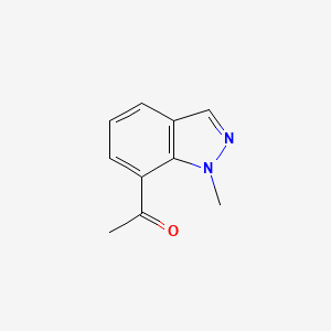 1-(1-Methyl-1H-indazol-7-yl)ethanone chemical structure (CAS 1159511-26-8)