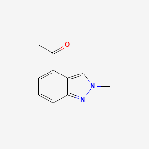 4-Acetyl-2-methyl-2H-indazole chemical structure (CAS 1159511-27-9)