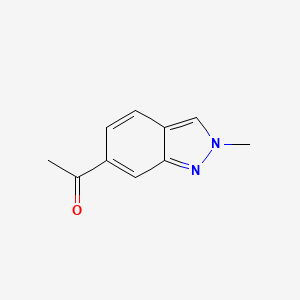 6-Acetyl-2-methyl-2H-indazole chemical structure (CAS 1159511-29-1)
