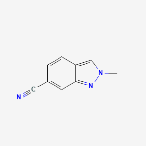 6-Cyano-2-methylindazole chemical structure (CAS 1159511-50-8)