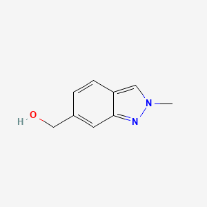 (2-Methyl-2H-indazol-6-yl)methanol chemical structure (CAS 1159511-53-1)