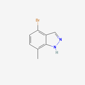 4-Bromo-7-methyl-1H-indazole chemical structure (CAS 1159511-74-6)