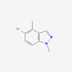 5-Bromo-1,4-dimethyl-1H-indazole chemical structure (CAS 1159511-80-4)