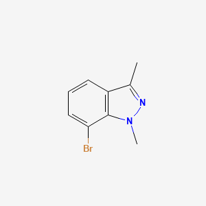 7-Bromo-1,3-dimethyl-1H-indazole chemical structure (CAS 1159511-84-8)