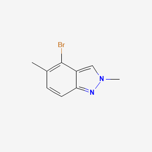 4-Bromo-2,5-dimethyl-2H-indazole chemical structure (CAS 1159511-86-0)